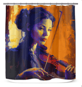 SurArt 79 stylish and durable shower curtain enhancing modern bathroom aesthetics.